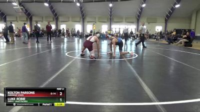 149 lbs Cons. Round 4 - Kolton Parsons, Fairmont State vs Luke Robie, SERTC- Unattached