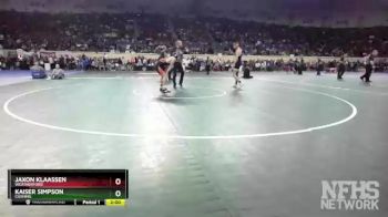 4A-144 lbs Quarterfinal - Jaxon Klaassen, Weatherford vs Kaiser Simpson, Cushing