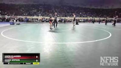 4A-144 lbs Quarterfinal - Jaxon Klaassen, Weatherford vs Kaiser Simpson, Cushing