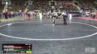 160 lbs 3rd Place Match - RYAN PARKER, Montgomery Catholic Prep School vs Caleb Heger, Bayshore Christian School