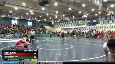 182 lbs Semifinal - Koen Blank, Great Oak vs Reese Bradley, Vista Murrieta