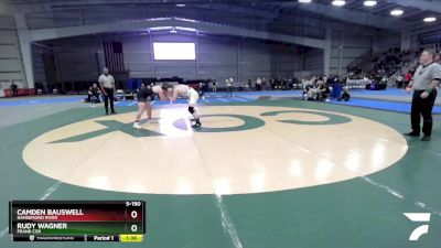 5-190 lbs 1st Place Match - Camden Bauswell, Nansemond River vs Rudy Wagner, Frank Cox