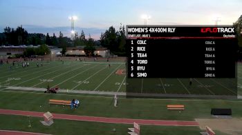 Women's 4x400m Relay, Heat 1