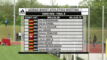 Men's 1500m, Heat 2