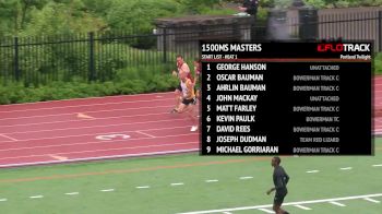 Men's 1500m, Heat 1 - Masters