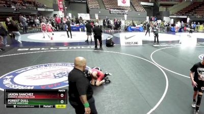 87 lbs Semifinal - Jaxon Sanchez, Hawkeye Wrestling Club vs Forest Dull, MatTime Wrestling