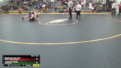 JV-9 lbs Round 1 - Colter Austin, Clear Creek-Amana vs Bruce Cantua, Iowa City, West