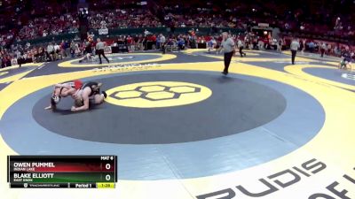 D3-190 lbs Quarterfinal - Blake Elliott, East Knox vs Owen Pummel, Indian Lake