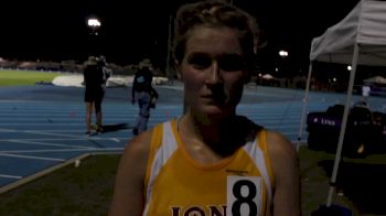 Tara Jameson reacts to winning East Region 10k