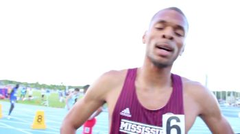 Brandon McBride after solo win in East Region 800