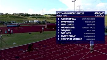 Boy's 400m Hurdles, Final