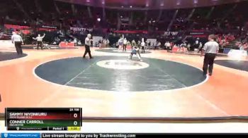 2A 106 lbs Champ. Round 1 - Conner Carroll, Rochester vs Sammy Niyonkuru, Rock Island (H.S.)