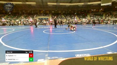 101 lbs Quarterfinal - Barret Speck, King Select vs GRAYDON MARTIN, Virginia Team Predator