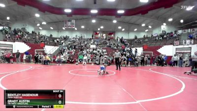 41-43 lbs Semifinal - Bentley Hasenour, Team Tiger WC vs Grady Austin, Tri-West Wrestling