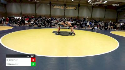 185 lbs Consi Of 16 #1 - Bronson Swan, Palm Desert vs Talha Bektas, Calvary Chapel-Santa Ana