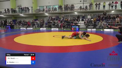 65kg Champ. Round 1 - Mathieu Noob, Matmen WC vs Khalin Radev, Edmonton WC