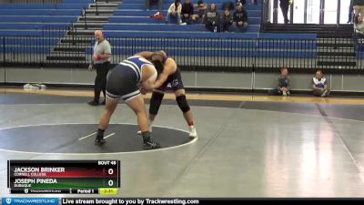 285 lbs Round 3 - Jackson Brinker, Cornell College vs Joseph Pineda, Dubuque