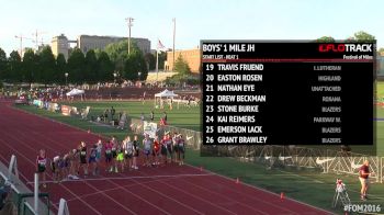 Junior High Invitational Boys Mile