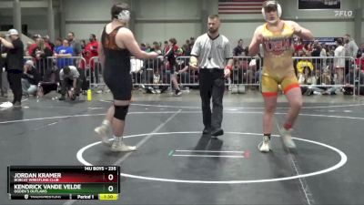 235 lbs Champ. Round 1 - Kendrick Vande Velde, Ogden`s Outlaws vs Jordan Kramer, Bobcat Wrestling Club