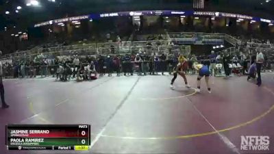 120 lbs Cons. Round 2 - Paola Ramirez, Osceola (Kissimmee) vs Jasmine Serrano, Springstead