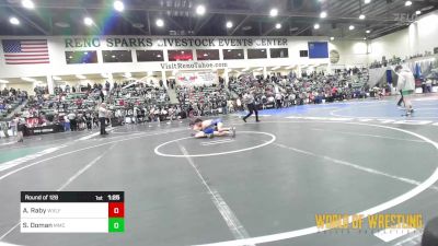 135 lbs Round Of 128 - Alias Raby, West Valley vs Samuel Doman, Mustang Mat Club