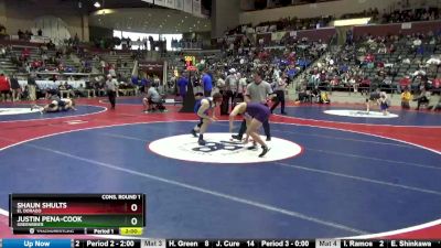 5A 150 lbs Cons. Round 1 - Justin Pena-cook, Greenbrier vs Shaun Shults, El Dorado