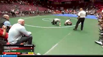 106 lbs D1 - Quarter-finals (fri 5:30 P.m.) - Camden Thiele, Holmen vs Collin McDowell, Arrowhead