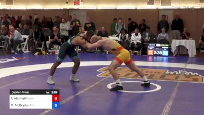 79 kg Quarterfinal - Alex Marinelli, Hawkeye Wrestling Club vs Muhamed McBryde, New York Athletic Club