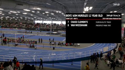 Youth Boys' 60m Hurdles, Finals 1 - Age 12