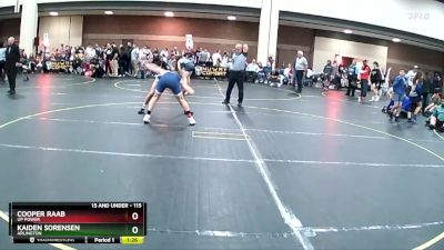 115 lbs Round 3 - Kaiden Sorensen, Arlington vs Cooper Raab, UP Power