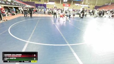 157 lbs Cons. Round 3 - Xander Zollinger, Team Idaho Wrestling Club vs Cole Martin, Iowa