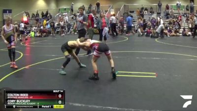 70 lbs Round 5 (6 Team) - Colton Reed, Backyard Brawlers vs Cory Buckley, Region Wrestling Academy