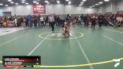 70 lbs Champ. Round 2 - Luke Strumke, Williamsburg Wrestling Club vs Blaine Cummings, Red Lion Wrestling Club