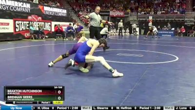 3A-106 lbs Cons. Round 2 - Brennan Geers, Cedar Rapids Washington vs Braxton Hutchinson, Burlington