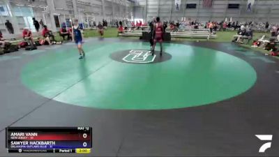 120 lbs Placement Matches (16 Team) - Amari Vann, New Jersey vs Sawyer Hackbarth, Oklahoma Outlaws Blue