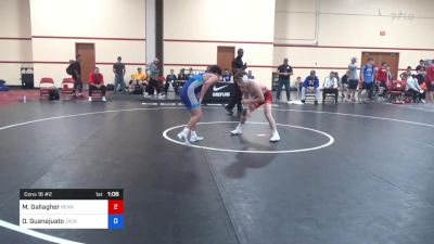 57 kg Cons 16 #2 - Max Gallagher, Pennsylvania RTC vs Daniel Guanajuato, Jackrabbit Wrestling Club