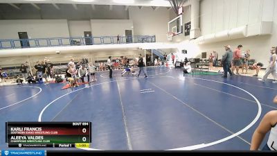 63-65 lbs Round 4 - Aleeya Valdes, Champions Wrestling Club vs Karli Francis, Southern Idaho Wrestling Club