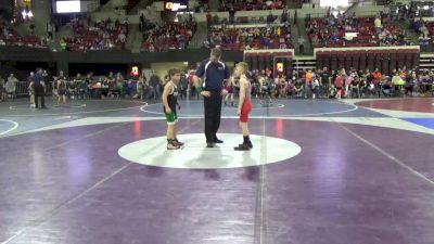 81 lbs Champ. Round 1 - Myles Schaeffer, Ruis Wrestling Academy vs Liam Krings, Conrad Wrestling Club