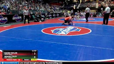 1A-157 lbs 3rd Place Match - Roman Coley, East Laurens vs Kacen Taylor, Social Circle