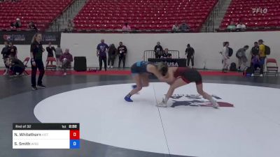 57 kg Rnd Of 32 - Ngao Shoua Whitethorn, Victory School Of Wrestling vs Sophia Smith, Wisconsin