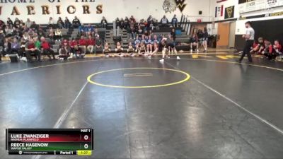 132 lbs Round 1 - Luke Zwanziger, Nashua-Plainfield vs Reece Hagenow, Wapsie Valley