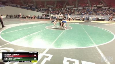 6A/5A Girls 105 Semifinal - Kaydence Jeffreys, West Albany Girls vs Paisley Conway, Newberg Girls