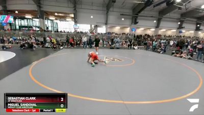 86 lbs Quarterfinal - Miguel Sandoval, Wesley Club Wrestling vs Sebastian Clark, 3F Wrestling