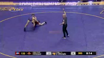 133 lbs - Ramazan Attasauov, Iowa State vs Kyle Biscoglia, UNI