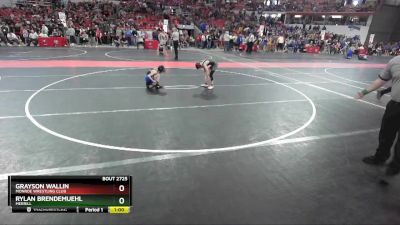 64 lbs Cons. Round 4 - Rylan Brendemuehl, Merrill vs Grayson Wallin, Monroe Wrestling Club