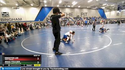 73 lbs Round 3 - Kingston Lee, West Jordan vs Brigg Foulger, Charger Wrestling Club