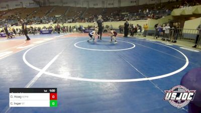 49 lbs Consi Of 4 - Dayton Hoag, South Central Punisher Wrestling Club vs Cason Inger, BullTrained