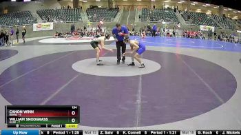 134 lbs Round 1 (4 Team) - William Snodgrass, Glide vs Canon Winn, Burns