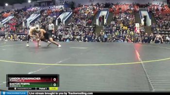 215 lbs Semifinals (8 Team) - Landon Schuhmacher, Plainwell HS vs Easton Phipps, Goodrich HS