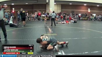 53 lbs Round 3 (4 Team) - Jaxton Whitlow, Contenders Wrestling Academy Blue vs Arman Bassiri, Ares